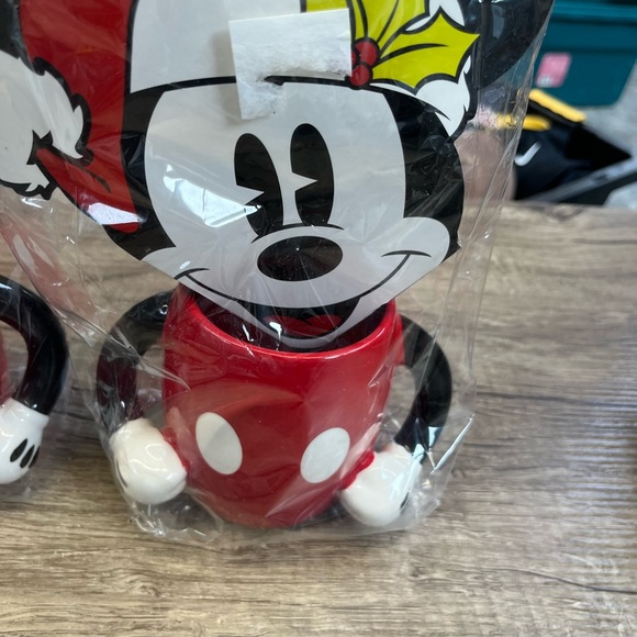 Disney Red and Black Mickey Mouse Holiday Mugs - Picture 2 of 5